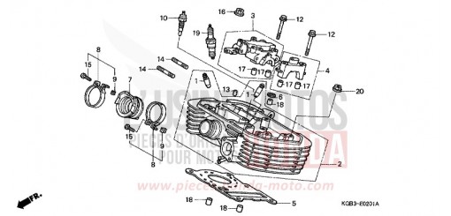 CULASSE (ARRIERE) VT125CY de 2000